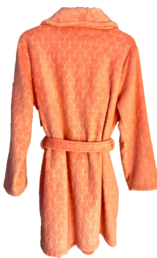 RENE ROFE WOMENS MEDIUM 36IN. LGSLV SOFT EMBOSSED HEARTS WINTER ROBE SZ M NWT! - Image 9