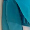 GK ICE FIGURE SKATE ADULT SMALL ASYM TURQUOISE SLVLS YOKE FOIL JA DRESS AS NWT! - Image 4