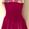 GK BERRY VELVET ICE FIGURE SKATE ADULT SMALL SLVLS WRAP FRONT MESH DRESS AS NWT! - Image 3