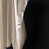 GK LgSLV LADIES SMALL SILVER METAL BLACK VELVET GYMNASTIC DANCE LEOTARD AS NWT! - Image 2