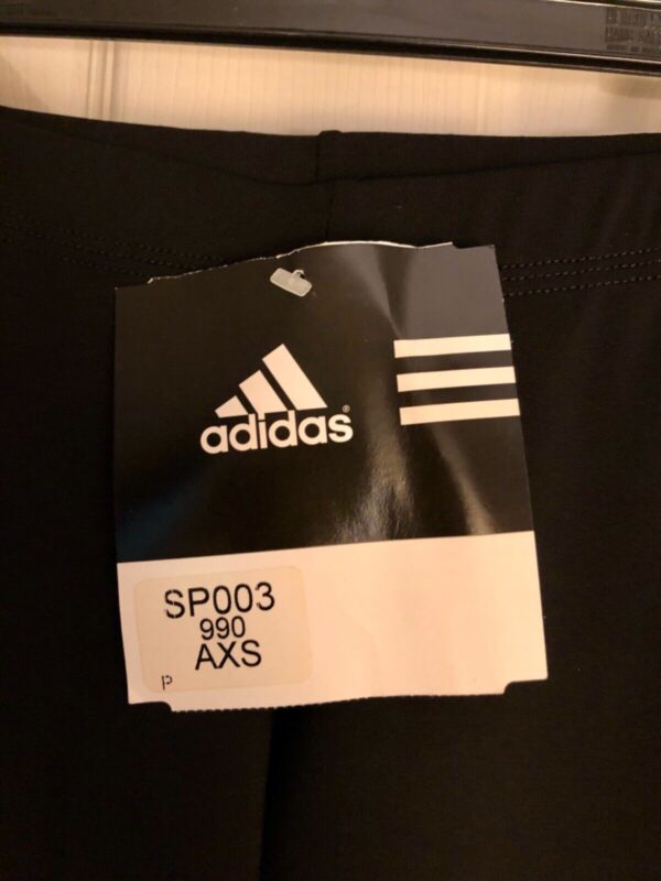 ADIDAS GK BLACK DRY TECH LADIES X-SMALL WARM UP PANTS Sz AXS NWT WAS $94.95! - Image 3