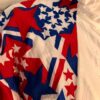 GK ADULT SMALL WARM UP JACKET PATRIOTIC STARS GYMNASTICS CRINKLE NYLON AS NWT!s - Image 2