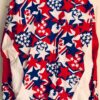 GK ADULT SMALL WARM UP JACKET PATRIOTIC STARS GYMNASTICS CRINKLE NYLON AS NWT!s - Image 5