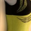 GK LEMON LIME SKY LADIES X-SMALL BLACK FOIL SEQUINS GYMNASTIC TANK LEOTARD AXS - Image 4
