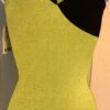 GK LEMON LIME SKY LADIES X-SMALL BLACK FOIL SEQUINS GYMNASTIC TANK LEOTARD AXS - Image 8