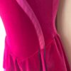 GK BERRY VELVET ICE FIGURE SKATE ADULT SMALL SLVLS WRAP FRONT MESH DRESS AS NWT! - Image 9