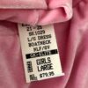 GK ICE FIGURE SKATE CHILD LARGE LgS PINK VELVET BOATNECK FOIL PRINT DRESS CL - Image 9