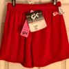GK MENS X-SMALL #1818M RED GYMNASTICS RUNNING COMPETITION N/S LONG SHORTS AXS