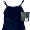 GK DANCE JAZZ CHEER CHILD SMALL BLACK MICROFIBER MATRIX FOIL CAMISOLE TOP SZ S - Image 9