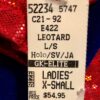 GK Elite LgS RED FOIL NAVY VELVET JA GYMNASTICS DANCE LEOTAR AXS - Image 7