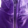 GK WARM UP JACKET ADULT SMALL PURPLE VELVET ZIP FRONT GYM DANCE CHEER Sz AS - Image 2
