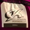 GK ICE FIGURE SKATE DRESS ADULT SMALL 3/4 SLV  MICROFIBER GRAPE BLACK TRIM AS - Image 5