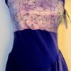GK ELITE ICE FIGURE SKATE DRESS ADULT MEDIUM VELVET HALTER STRETCH FOIL PRINT AM