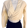 GK POLARTEC ADULT SMALL IVORY LGSLV WRAP SKATE DANCE BALLET JACKET SZ S NWT! - Image 3