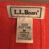 LL BEAN LADIES MEDIUM BUTTON UP LgSLV CORAL KNIT 100% COTTON CARDIGAN Sz M EUC! - Image 5