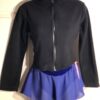 GK ELITE ADULT SMALL LONG SLEEVE POLAR FLEECE BLACK FULL  ZIP SKATE JACKET SZ S