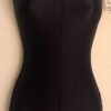GK CLASSIC BIKETARD ADULT SMALL BLACK NYLON/SPANDEX DANCE WORKOUT GYM TANK Sz AS