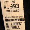 GK CLASSIC BIKETARD ADULT SMALL BLACK NYLON/SPANDEX DANCE WORKOUT GYM TANK Sz AS - Image 4