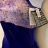 GK ELITE ICE FIGURE SKATE DRESS ADULT MEDIUM VELVET HALTER STRETCH FOIL PRINT AM - Image 5
