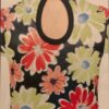 GK WINTER DAISY CHILD SMALL FLORAL FOIL PRINT LgSKV FIGURE SKATE DRESS CS NWT! - Image 2