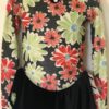 GK WINTER DAISY CHILD SMALL FLORAL FOIL PRINT LgSKV FIGURE SKATE DRESS CS NWT! - Image 3