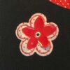 GK LgSLV BLACK VELVET CHILD LARGE POLKA DOT FLOWER APPLIQUÃ‰ ICE SKATE DRESS CL - Image 2