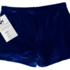 GK CHEER DANCE MICRO MINI SHORTS ADULT X-SMALL ROYAL VELVET CLEAR CRYSTALS SZ XS - Image 4