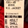 GK Elite WARM UP JACKET MENS SMALL IRIDESCENT RED BLACK NYLON Sz AS WAS $74.95! - Image 4