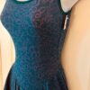 GK ICE SKATE LADIES SMALL SLVLS GREEN FLORAL PRINT NYLON/SPANDEX DANCE DRESS AS - Image 6