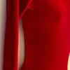 GK LGSLV LADIES SMALL CLASSIC SOLID RICH RED VELVET GYMNASTS DANCE LEOTARD SZ S - Image 2