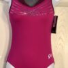 NWT GK ELITE RUBY ROYALTY Nylon Mystique Silver Hologram Mesh Straps Leo Adult S