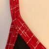 GK DANCE JAZZ ADULT X-SMALL BLACK NYLON RED MATRIX FOIL CAMI GYMNAST LEOTARD AXS - Image 2