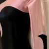 GK LgS BLACK SHIMMER ADULT SMALL PINK FOIL GYMNASTICS DANCE CHEER LEOTARD Sz AS - Image 5