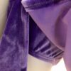 GK ICE FIGURE SKATE GIRLS SMALL SSLV PURPLE VELVET FLOWER APPLIQUÃ‰ DRESS Sz CS - Image 4