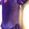 GK ICE FIGURE SKATE GIRLS SMALL SSLV PURPLE VELVET FLOWER APPLIQUÃ‰ DRESS Sz CS - Image 5