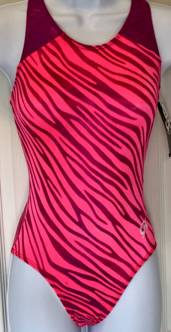 GK CORAL WAVERUNNER ADULT X-SMALL MAGENTA TANK GYMNASTICS TANK LEOTARD Sz AXS