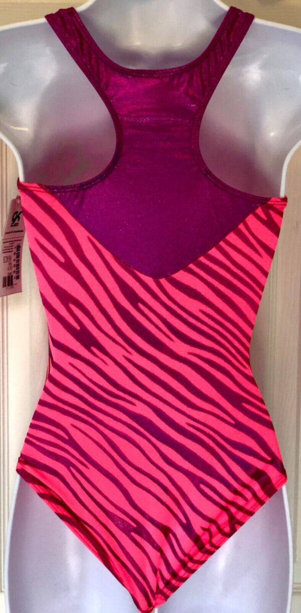 GK CORAL WAVERUNNER ADULT X-SMALL MAGENTA TANK GYMNASTICS TANK LEOTARD Sz AXS - Image 4