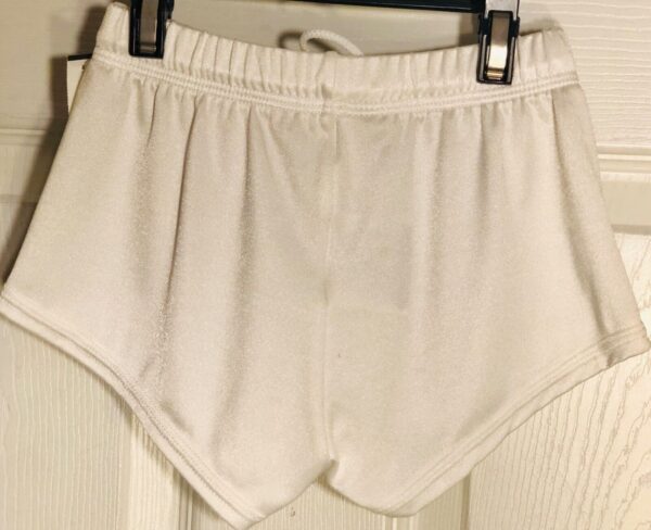 GK BOYS X-SMALL COMPETITION SHORTS WHITE N/S GYMNASTICS RUNNING GYM Sz CXS NWT - Image 2