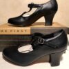 NIB Was $44.00! LEOâ€™S NEW YORK T-STRAP LEATHER #938 TAP SHOES BLACK LADIES 4 M