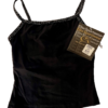GK DANCE JAZZ ADULT MEDIUM BLACK MICROFIBER FOIL STRAPPY BACK CAMISOLE TOP SZ M - Image 7