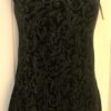 GK ICE FIGURE SKATE LADIES SMALL BLACK DAMASK VELVET SLVLS A-LINE DRESS Sz AS