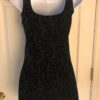 GK ICE FIGURE SKATE LADIES SMALL BLACK DAMASK VELVET SLVLS A-LINE DRESS Sz AS - Image 7