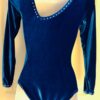 GK OCEAN VELVET ADULT SMALL Lg SLV JA CRYSTAL JA GYMNASTIC DANCE LEOTARD Sz AS - Image 7