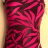 GK HOT PINK ZEBRA ADULT X-SMALL N/S FOIL PRINT GYMNASTICS DANCE TANK LEOTARD AXS