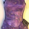 GK FIGURE SKATE ADULT X-SMALL SLVLS VIOLET SPIRAL FOIL TIE-DYE TRICOT DRESS AXS