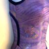 GK FIGURE SKATE ADULT X-SMALL SLVLS VIOLET SPIRAL FOIL TIE-DYE TRICOT DRESS AXS - Image 3