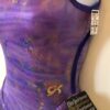 GK FIGURE SKATE ADULT X-SMALL SLVLS VIOLET SPIRAL FOIL TIE-DYE TRICOT DRESS AXS - Image 5