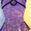 GK FIGURE SKATE ADULT X-SMALL SLVLS VIOLET SPIRAL FOIL TIE-DYE TRICOT DRESS AXS - Image 8