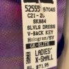 GK FIGURE SKATE ADULT X-SMALL SLVLS VIOLET SPIRAL FOIL TIE-DYE TRICOT DRESS AXS - Image 10