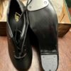 LEO'S DANCEWEAR STYLE 1012 JUNIOR SIZE 3.0 JAZZ TAP BLACK LEATHER SHOES Sz 3 M - Image 4